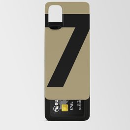 Number 7 (Black & Sand) Android Card Case