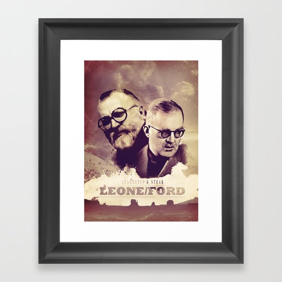 Sergio Leone/John Ford Framed Art Print