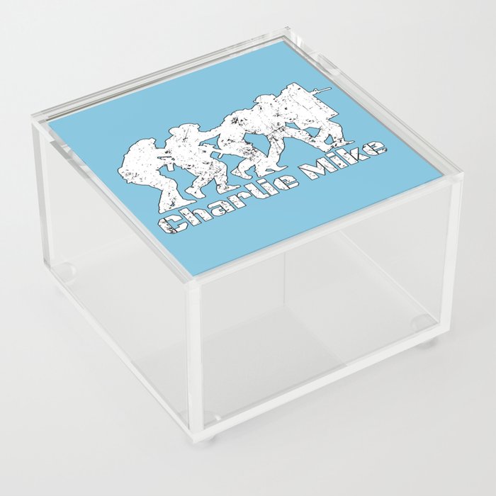 SWAT Charlie Mike Continue Mission Acrylic Box