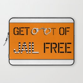 Get Out Of Jail Free Laptop Sleeve