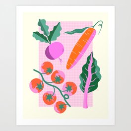 Fresh Veggies Art Print