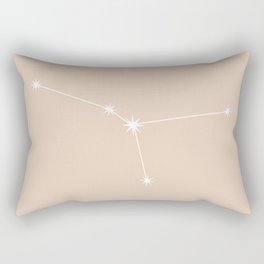 Cancer Zodiac Constellation - Warm Neutral Rectangular Pillow