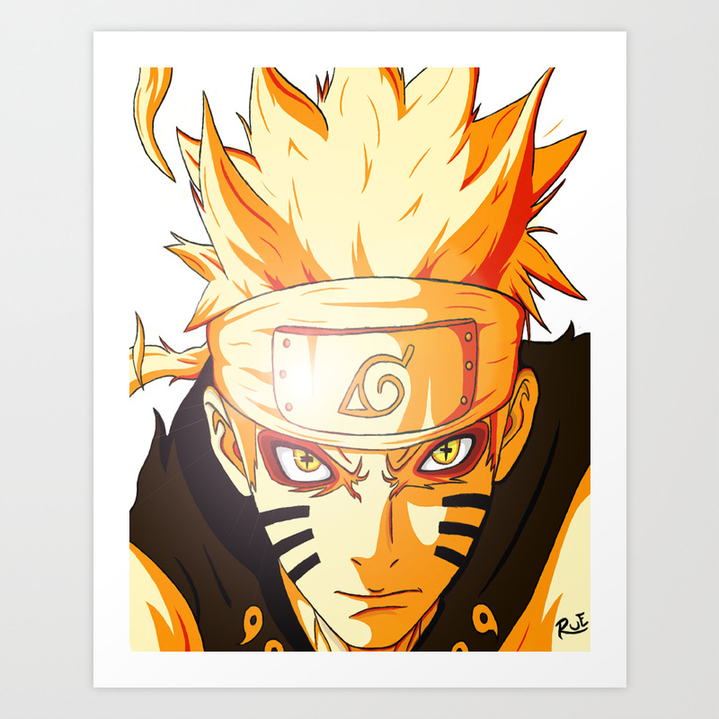 naruto sage beast mode art print by rueprez society6