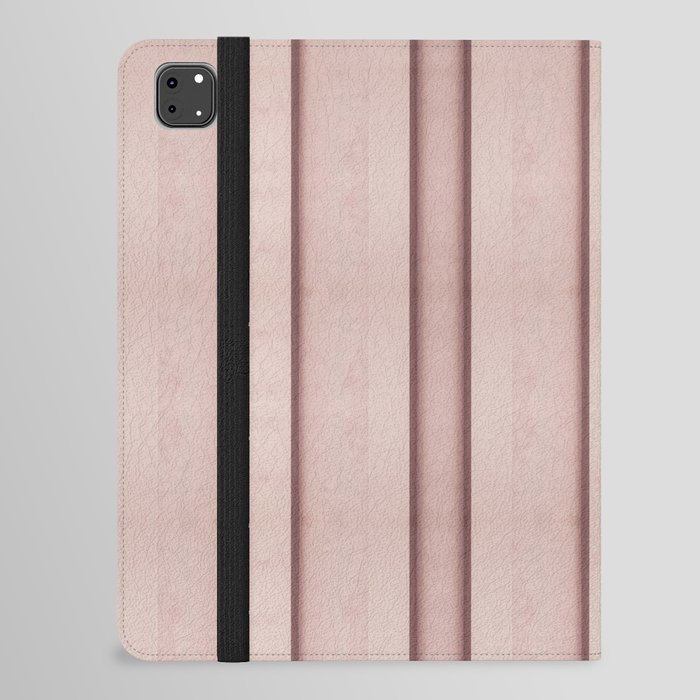 Shadow Play - Pastel Pink Bauhaus Art Stripes iPad Folio Case
