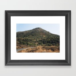 Greek Mountain | Nature & Travel Photography on the Island of Naxos, Greece Framed Art Print