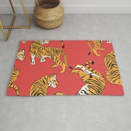 Tiger Pattern 005 Area & Throw Rug