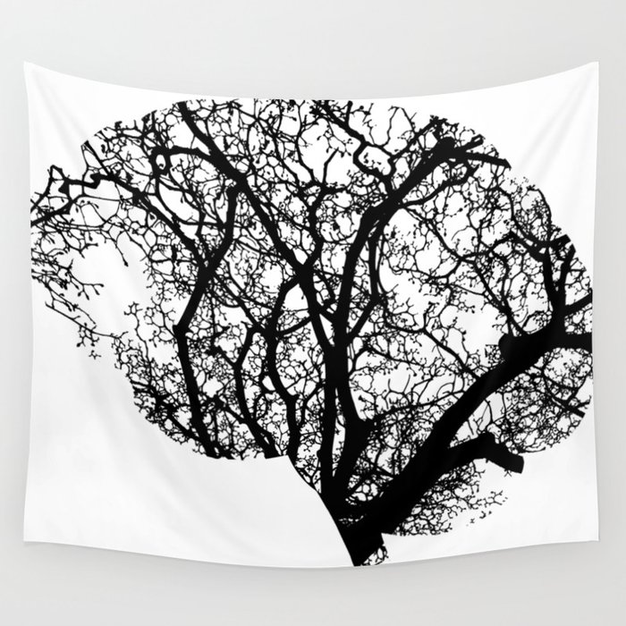Brain Tree Wall Tapestry