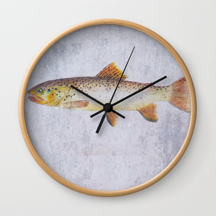 Brown Trout Wall Clock