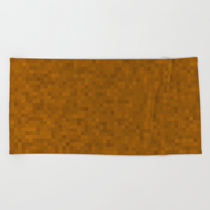 Pixelated Brown Beach Towel By Jerrygrey Society6 Pixelated Brown Beach Towel By
