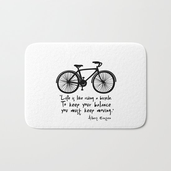 Life is like riding a bicycle... Bath Mat