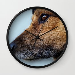 Dog's Profile Wall Clock