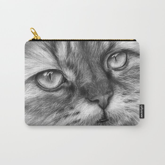 Cat Drawing Carry-All Pouch