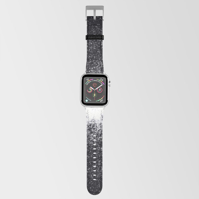 Galaxy with white star dust on black background Apple Watch Band