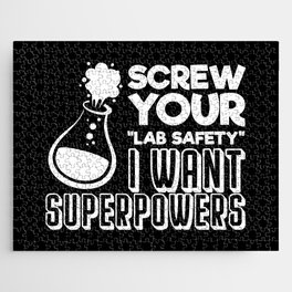 Funny Chemistry Joke Humorous Lab Quote Jigsaw Puzzle