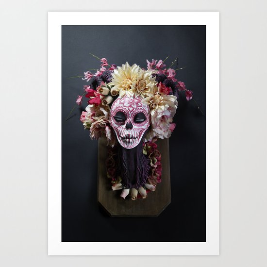 April Blossom Muertita Front Art Print