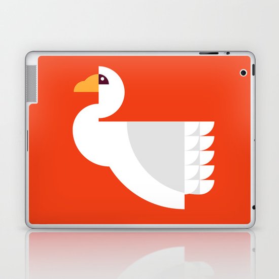 Geometric swan Laptop & iPad Skin