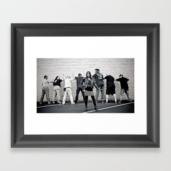 Lineup Framed Art Print