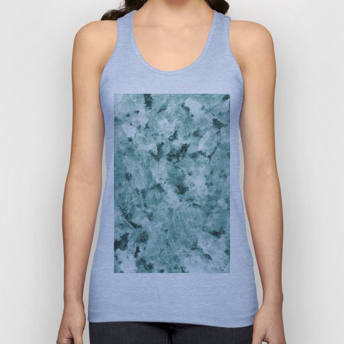 Mint Green Crystal Marble Tank Top