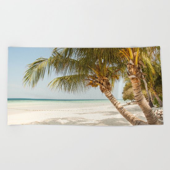 Palm Tree Paradise III Beach Towel