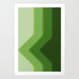 Shades of green Art Print