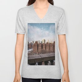 New York City Sunrise Views | Photography in NYC V Neck T Shirt