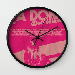 Don toliver Wall Clock | Dontoliverlyrics, Afterparty, Lifeofadon, Noidea, Kaliuchis, Dontolivernoidea, Youlyrics, Youdontoliver, Dontoliver, Graphicdesign 