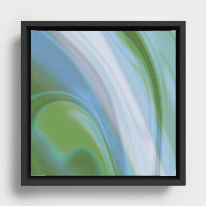 Flowing with Peace Framed Canvas