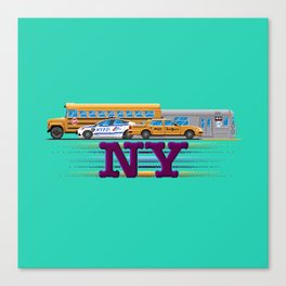 NY Pixel Canvas Print