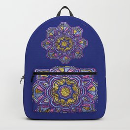 Metal Ethnic Oriental Mandala Jewel Backpack