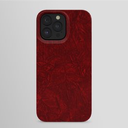 Red Crushed Velvet iPhone Case