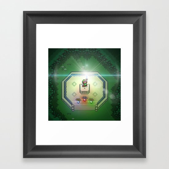Master Sword Framed Art Print