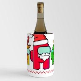 Funny Among Us Ugly Christmas Embroidered Wine Chiller