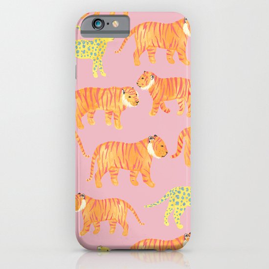 Pink Tigers iPhone & iPod Case