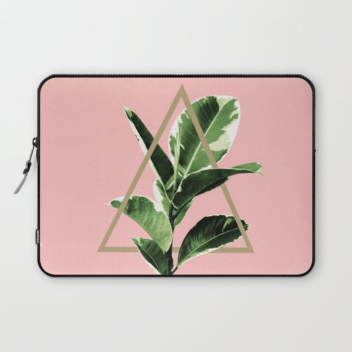 Ficus Elastica Geo Finesse #1 #tropical #foliage #decor #art #society6 Laptop Sleeve