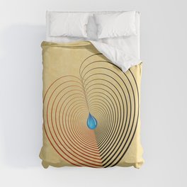 Out of the Blue -- an unbalanced heart Duvet Cover