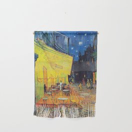 Vincent Van Gogh - Cafe Terrace at Night (new color edit) Wall Hanging