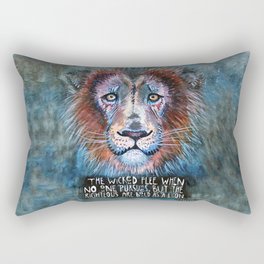 Bold as a Lion Rectangular Pillow