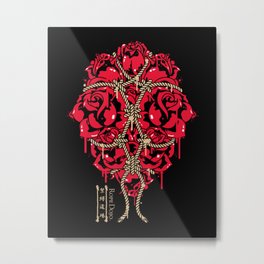 ROPE DOJO - BOUND ROSES Metal Print | Vector, Pop Surrealism, Nature, Illustration 