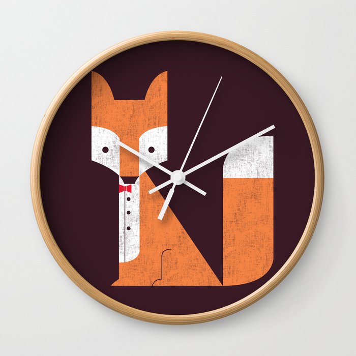 Le Sly Fox Wall Clock