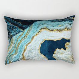 Aerial Ocean Abstract Rectangular Pillow