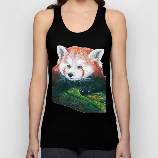 Red panda bear Unisex Tank Top
