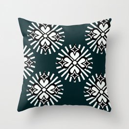 Floral Ace Pattern Throw Pillow