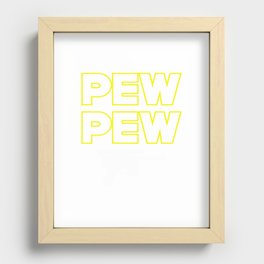 Pew Pew Recessed Framed Print