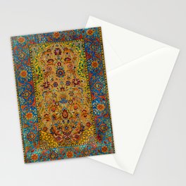 Hereke Vintage Persian Silk Rug Print Stationery Card