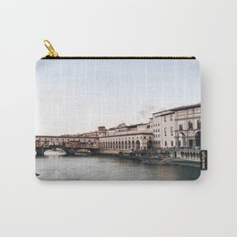 Ponte Vecchio in Florence Carry-All Pouch | Italy, Florence, Color, Other, Vintage, Firenze, History, Travelling, Digitalmanipulation, Photo 