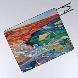 Diego Rivera Landscape near Toledo Picnic Blanket