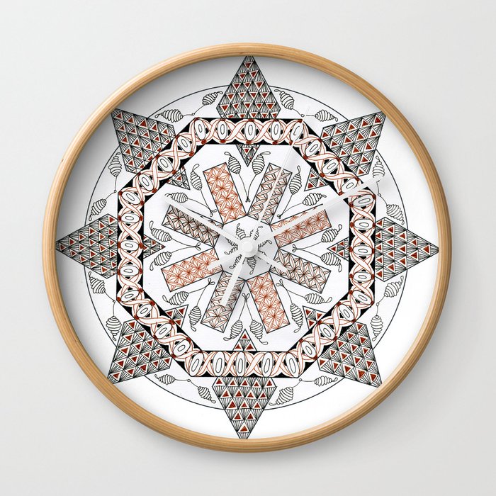 Zendala 8 Wall Clock