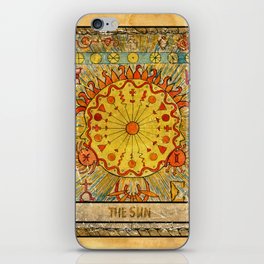 The Sun Vintage Tarot Card iPhone Skin