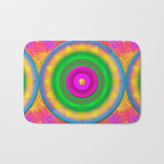 Sunshine and rainbows Bath Mat