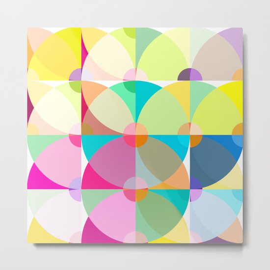 pastel circles Metal Print